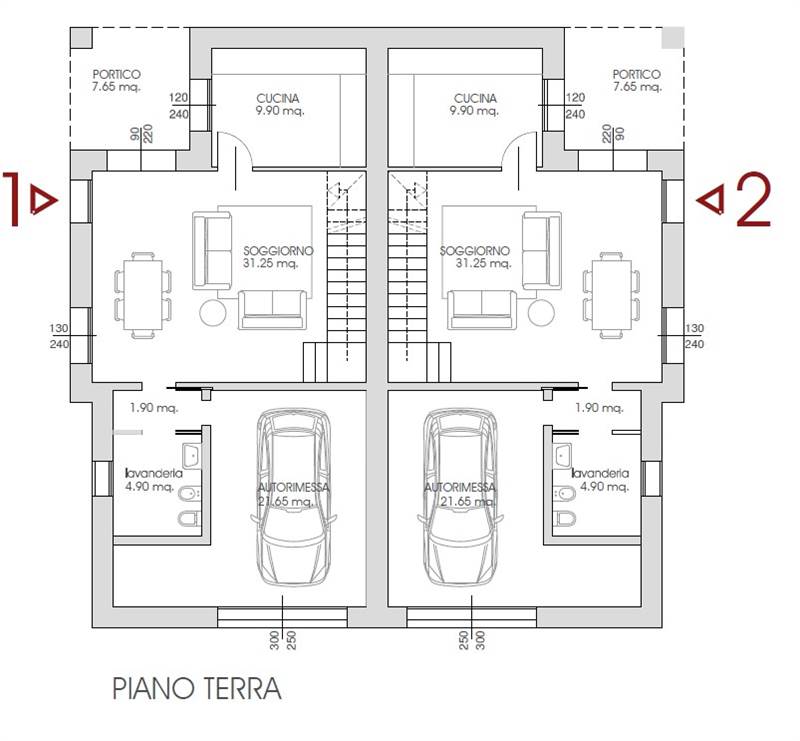 piano terra abbinata lotto 1