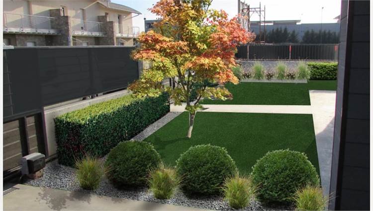render giardino priavato