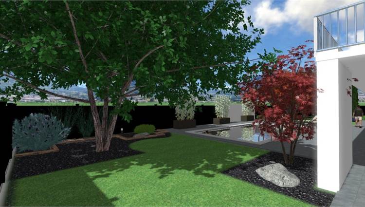 render giardino