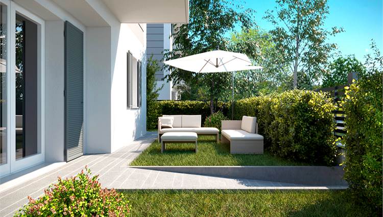 render giardino