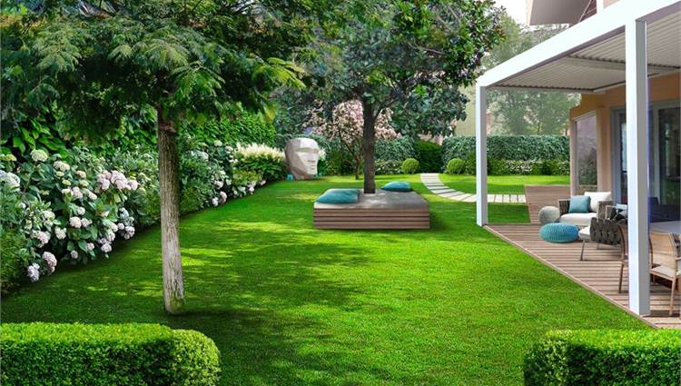 render giardino