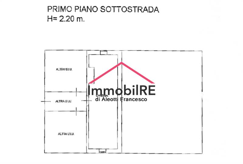 piano interrato cantina