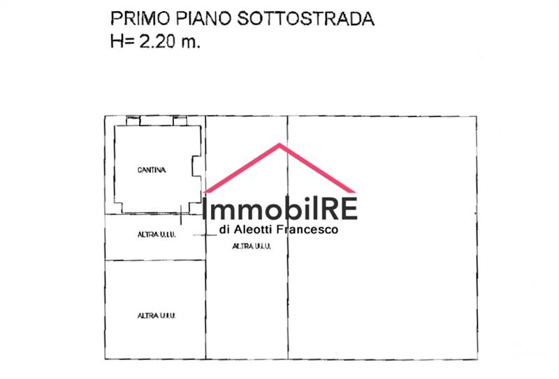 piano interrato cantina