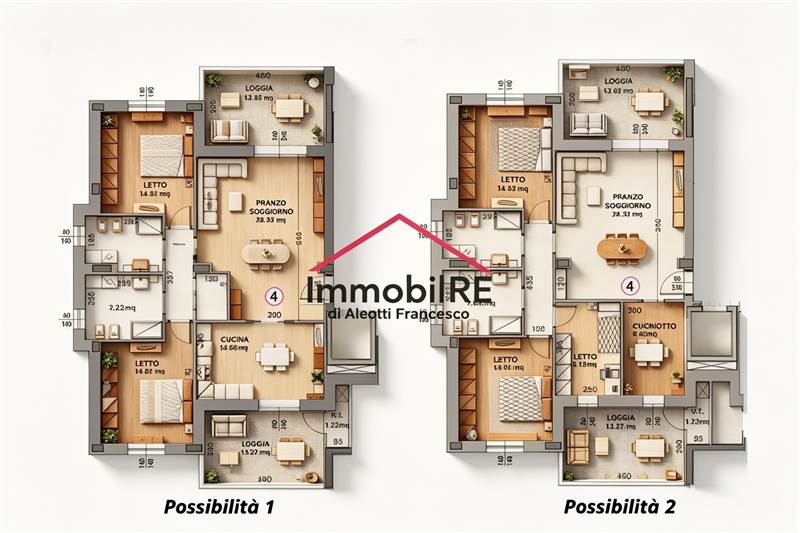 TIP 4 appartamento 2-3 camere